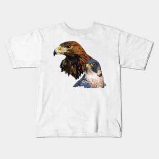 Peregrine Falcon and Kids T-Shirt